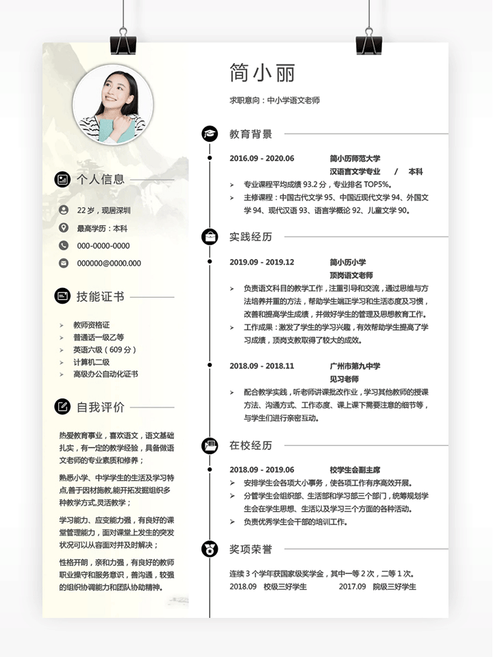 完整个人简历封面模板下载fm14-简历详情【图】