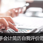 新手会计简历自我评价范文4篇