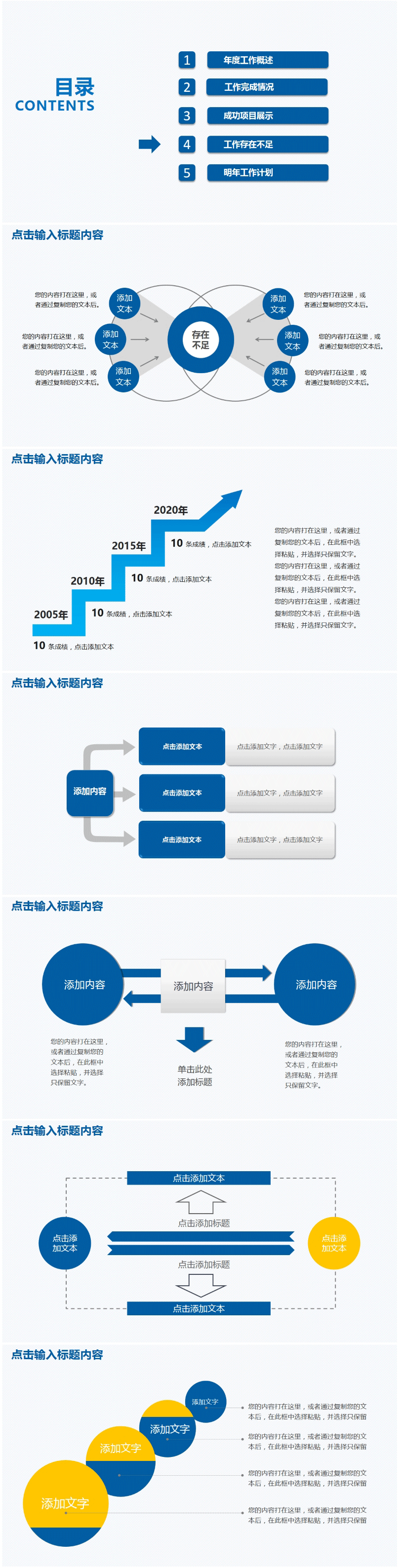 简单个人年终总结汇报PPT模板下载ppt005工作存在不足【图】